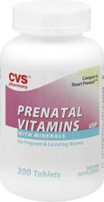 CVS Prenatal Vitamin with Minerals Tablets