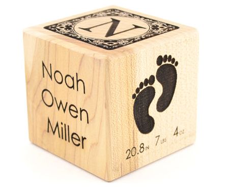 Personalized Baby Block