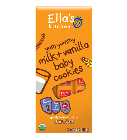 Ella's Kitchen Yum Yummy Milk & Vanilla Baby Cookies